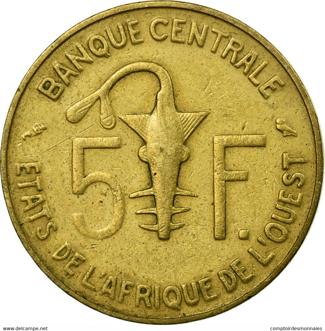 Monnaie, West African States, 5 Francs, 1968, Paris, TTB - Ivory Coast