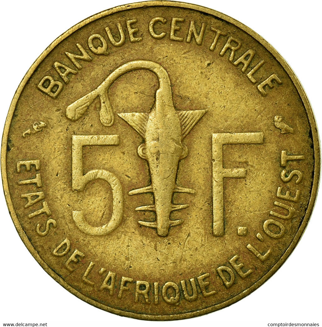 Monnaie, West African States, 5 Francs, 1967, Paris, TTB - Elfenbeinküste