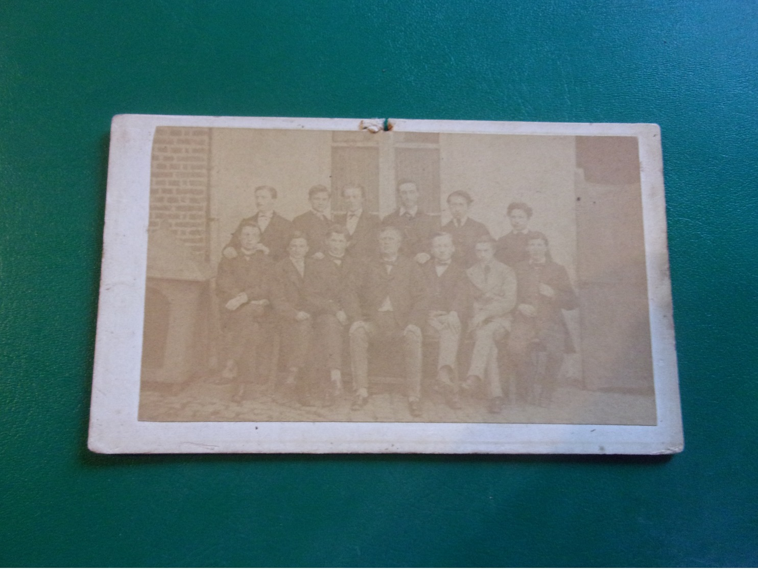 N/  PHOTO CDV  1887 BEAUVAIS  INSTITUT AGRICOLE  SUPERIEUR  GROUPE ELEVES - Old (before 1900)