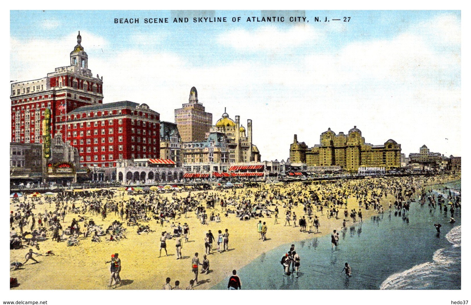 Etats Unis - Atlantic City - Beach Scene - Atlantic City