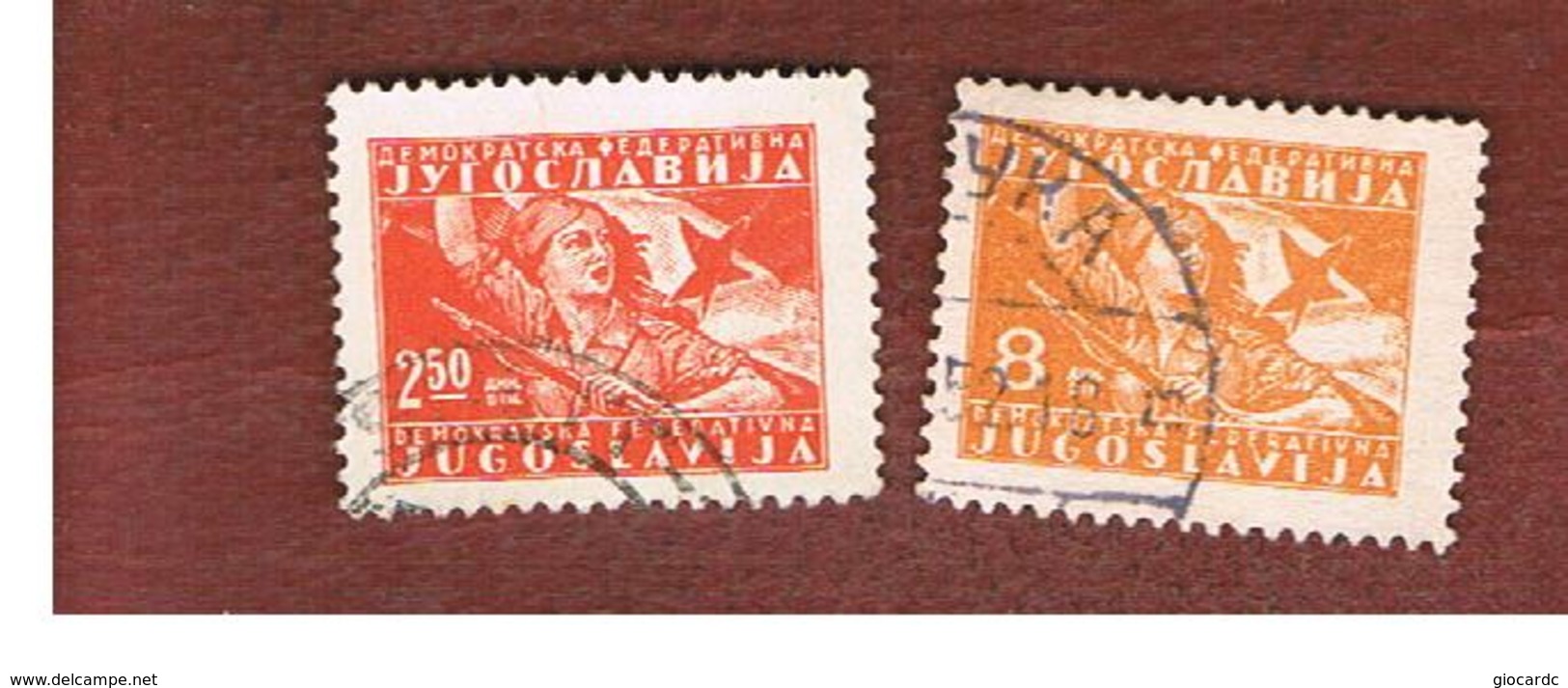 JUGOSLAVIA (YUGOSLAVIA)   - SG 506.513   -    1947 PARTISAN GIRL   -   USED - Gebraucht