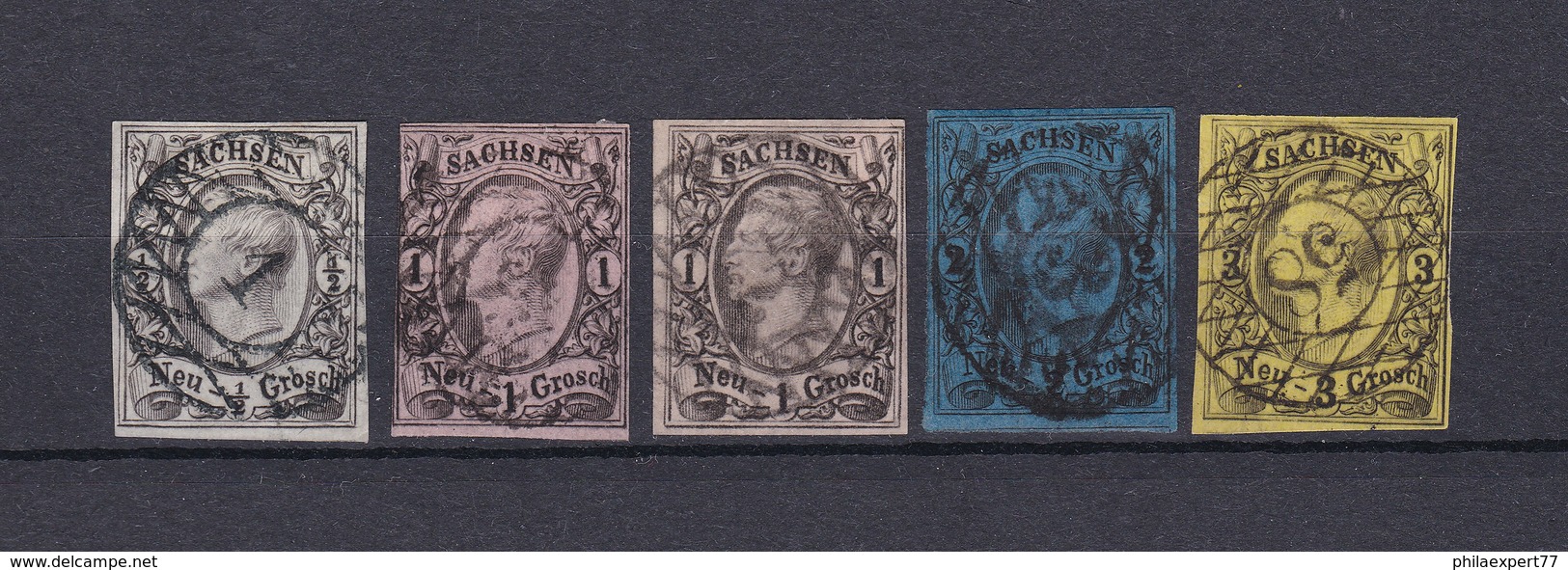 Sachsen - 1855/63 - Michel Nr. 8/11 - 83 Euro - Saxony