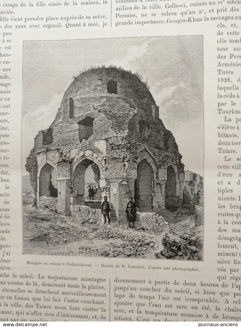 1891 À TRAVERS L'ARMÉNIE RUSSE - KARABAGH - VALLÉE DE L'ARAXE - MASSIF DE L'ARARAT - 1850 - 1899