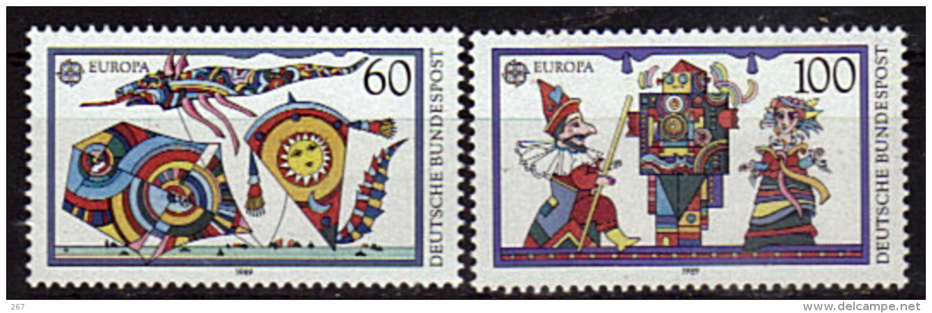 ALLEMAGNE  N°  1249/50 * *  ( Cote 3.85e ) Jeux D Enfants Cerf Volant Marionnette Europa - Ohne Zuordnung