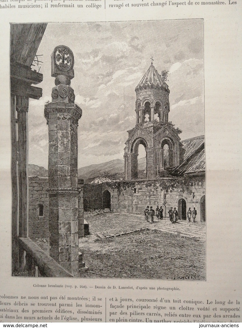1891 À TRAVERS L' ARMÉNIE RUSSE - KARABAGH - VALLÉE DE L'ARAXE - MASSIF DE L'ARARAT