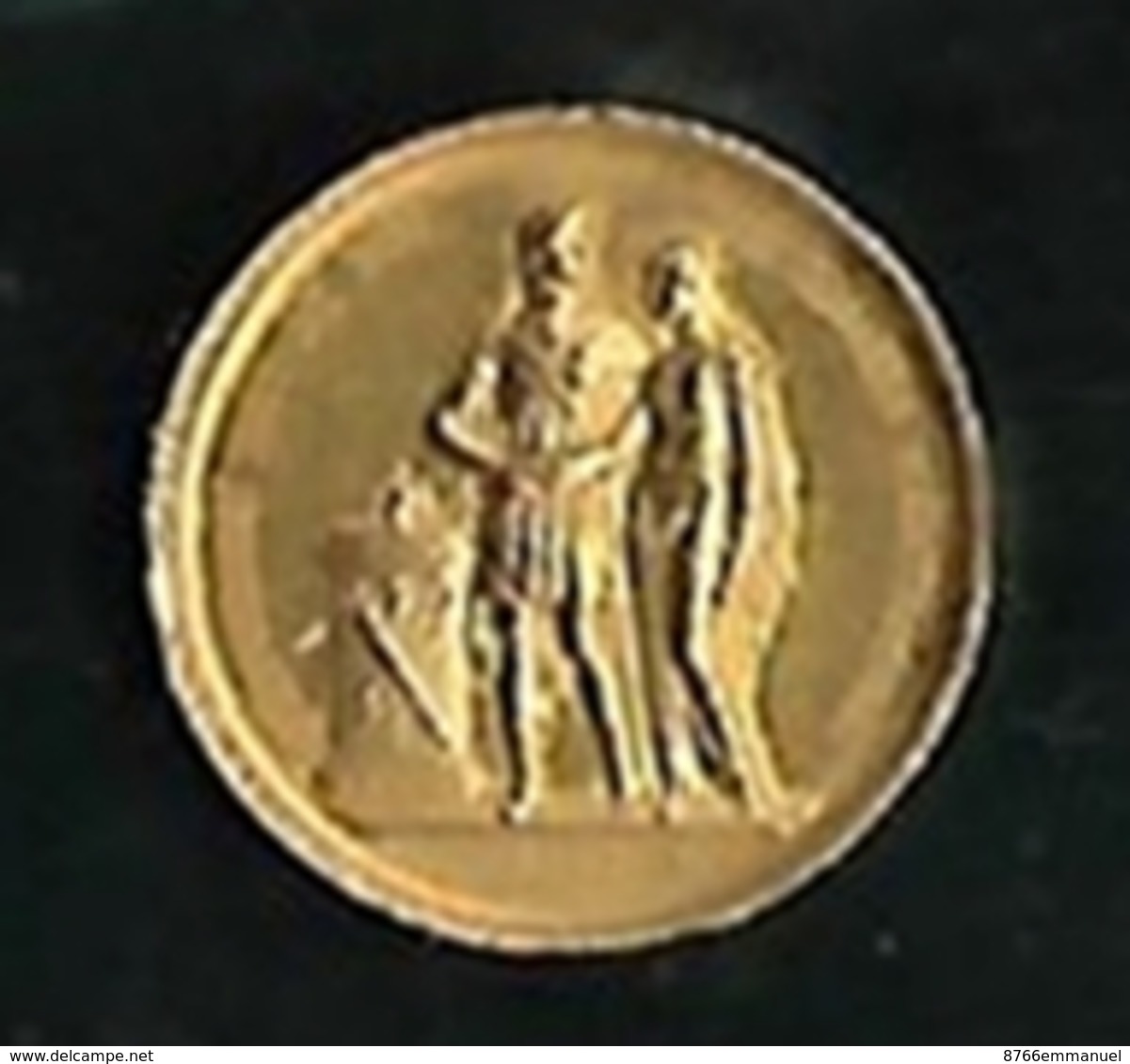 PREMIER EMPIRE Médaille OR 15mm, Mariage De Napoléon Ier Et De Marie-Louise, état Superbe - Royaux / De Noblesse
