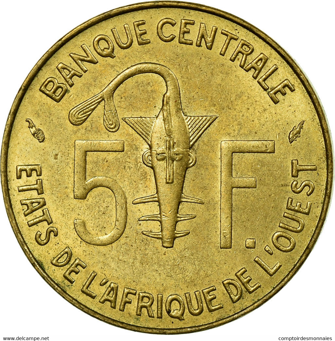 Monnaie, West African States, 5 Francs, 1976, Paris, TTB+ - Costa De Marfil