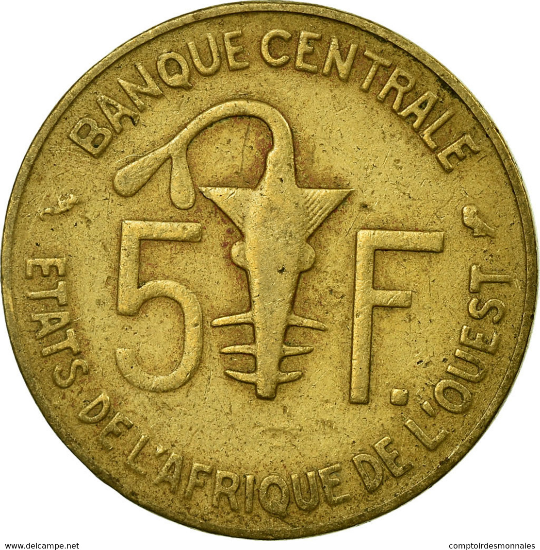 Monnaie, West African States, 5 Francs, 1970, Paris, TB+ - Elfenbeinküste