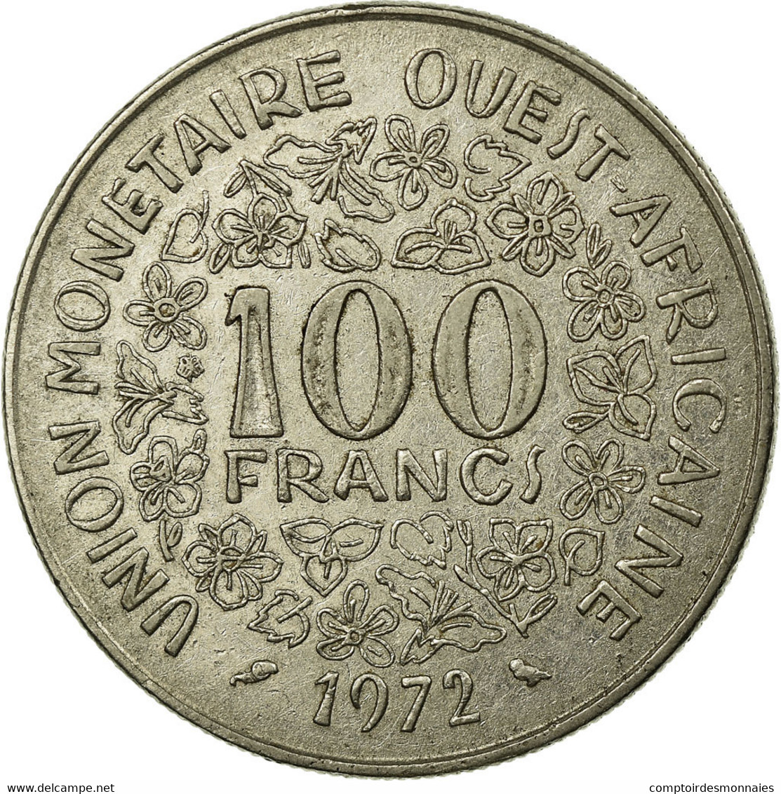 Monnaie, West African States, 100 Francs, 1972, Paris, TB+, Nickel, KM:4 - Côte-d'Ivoire