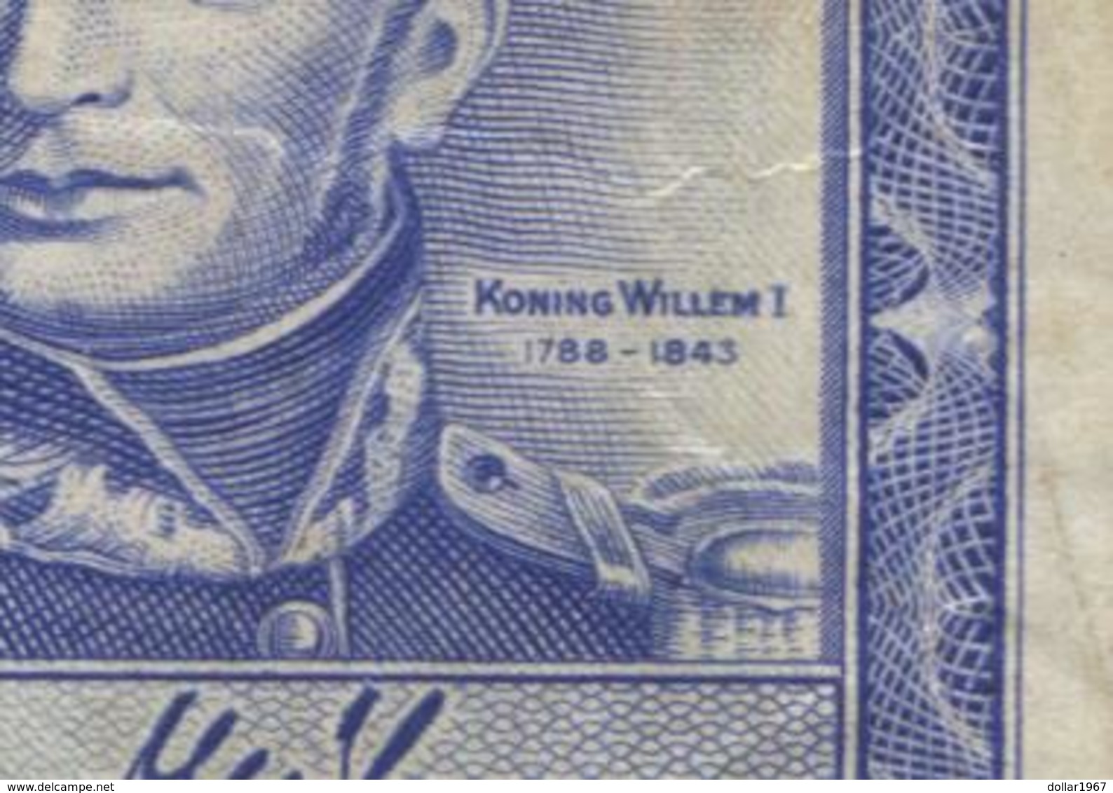 Netherlands 10 Gulden 7-5-1945 - 35.1a , No 2 AN 851730,  - See The 2 Scans For Condition.(Originalscan ) - 10 Gulden