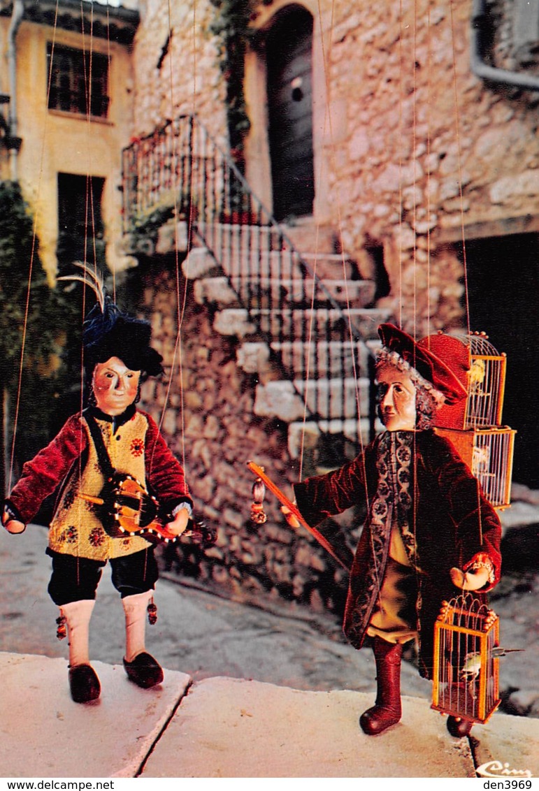 TOURRETTES-sur-LOUP - Marionnettes Anne-Marie Et Jacques François, Grand' Rue - Joueur De Vielle Et Marchand D'Oiseaux - Other & Unclassified