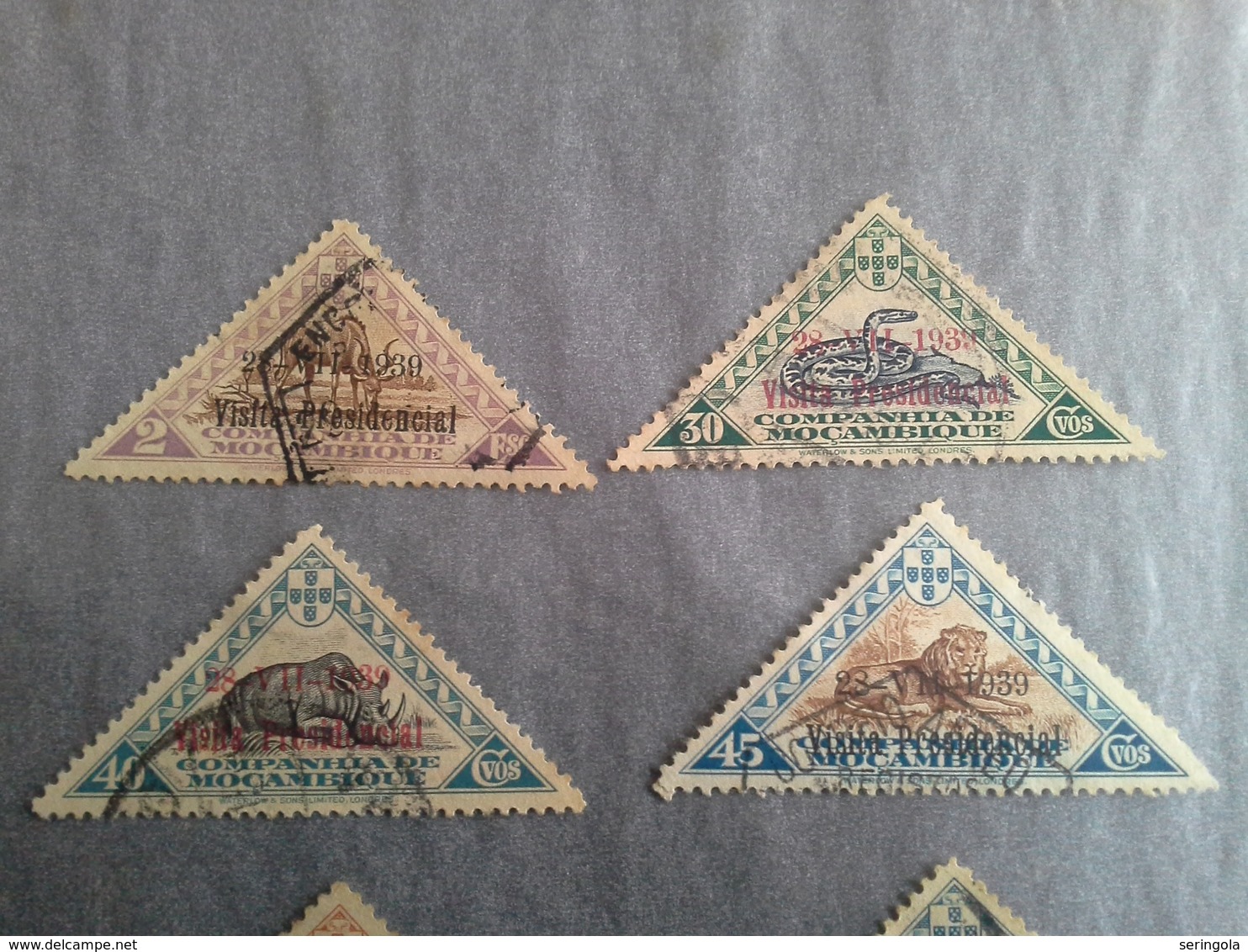 Smail Lot Stamps Companhia De Moçambique 1939. - Sammlungen (ohne Album)