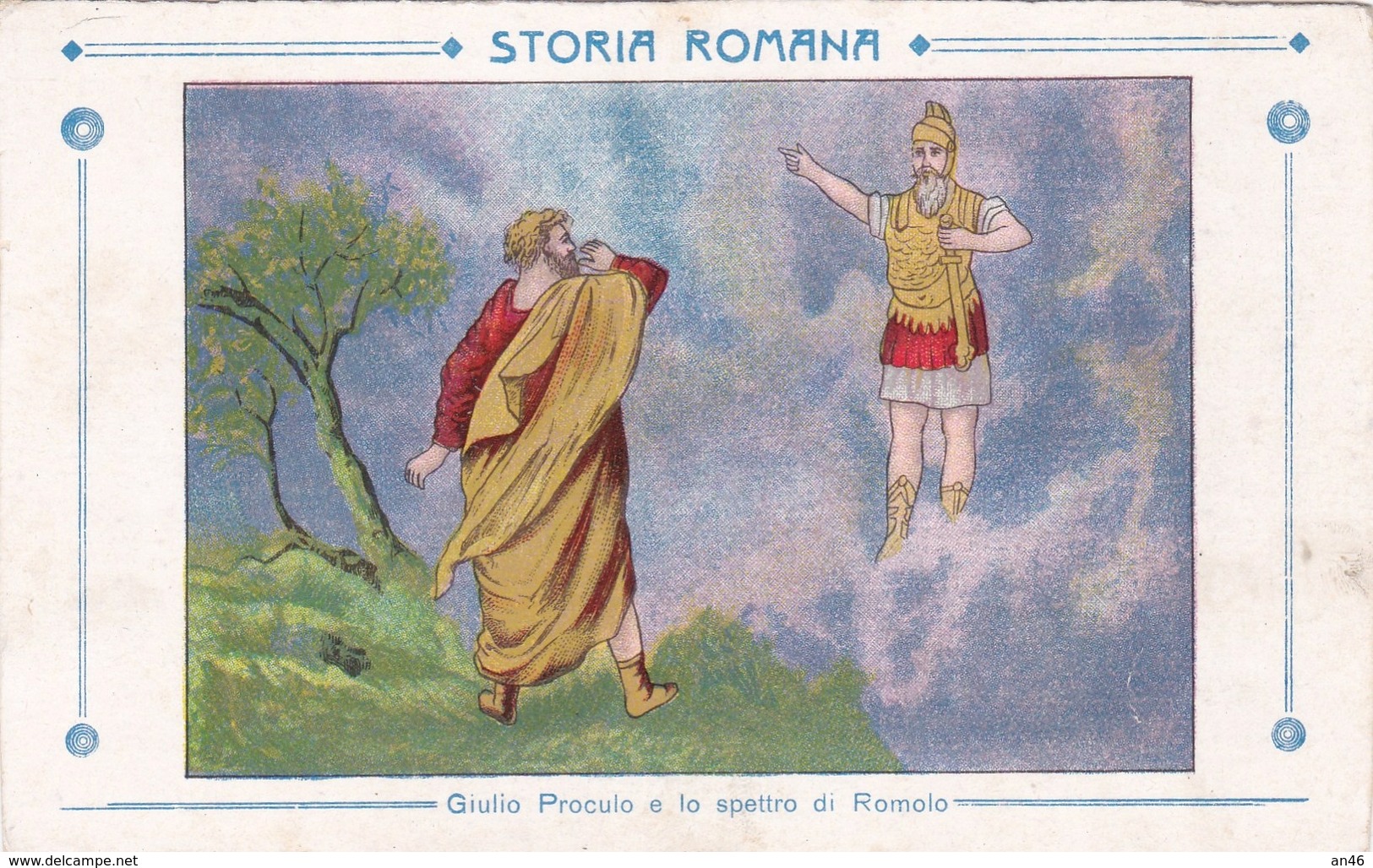 STORIA ROMANA GIULIO PROCULO E LO SPETTRO DI ROMOLO  AUTENTICA 100% - Storia