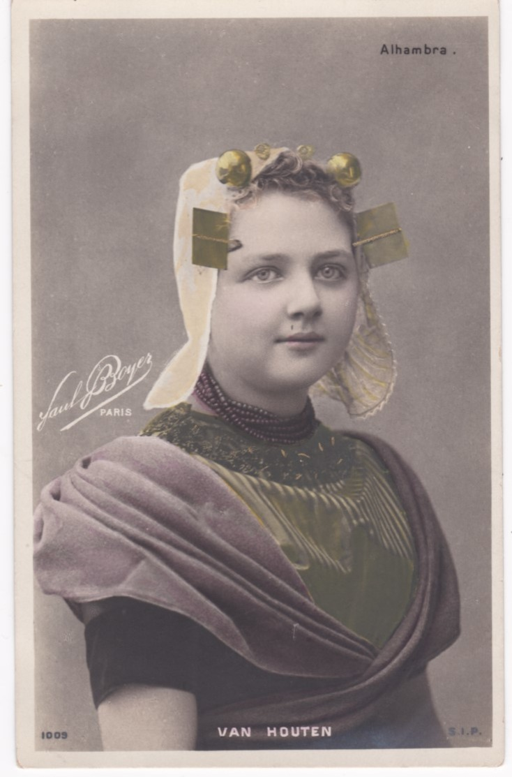 VAN HOUTEN - Alhambra - Phot. Boyer, Paris - Dos Simple - Artistes