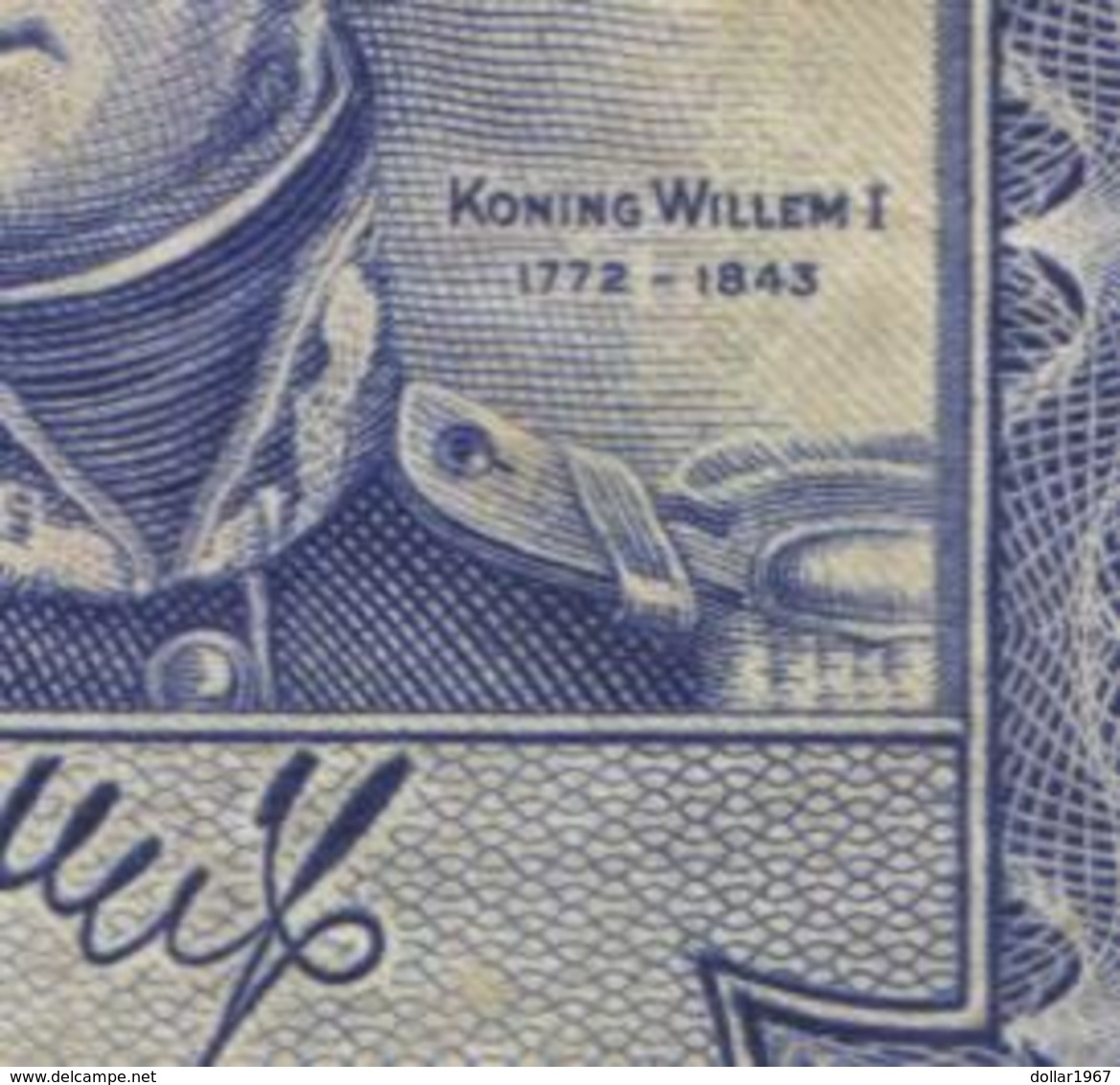 Netherlands 10 Gulden 7-5-1945 - 35.1b , No 3 AJ 508868,  - See The 2 Scans For Condition.(Originalscan ) - 10 Gulden