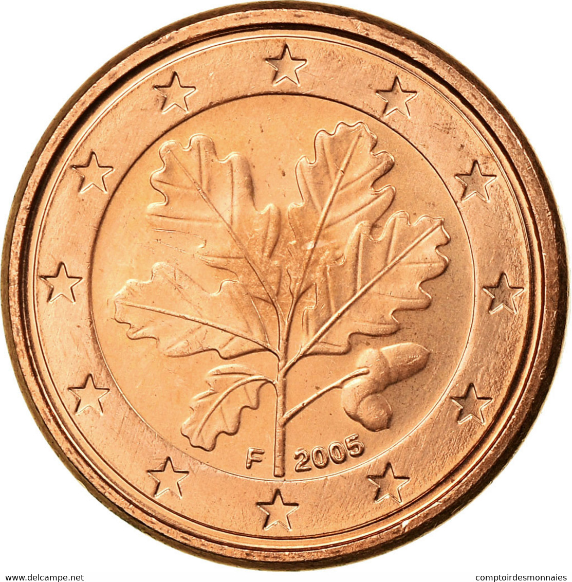 République Fédérale Allemande, Euro Cent, 2005, TTB, Copper Plated Steel - Allemagne