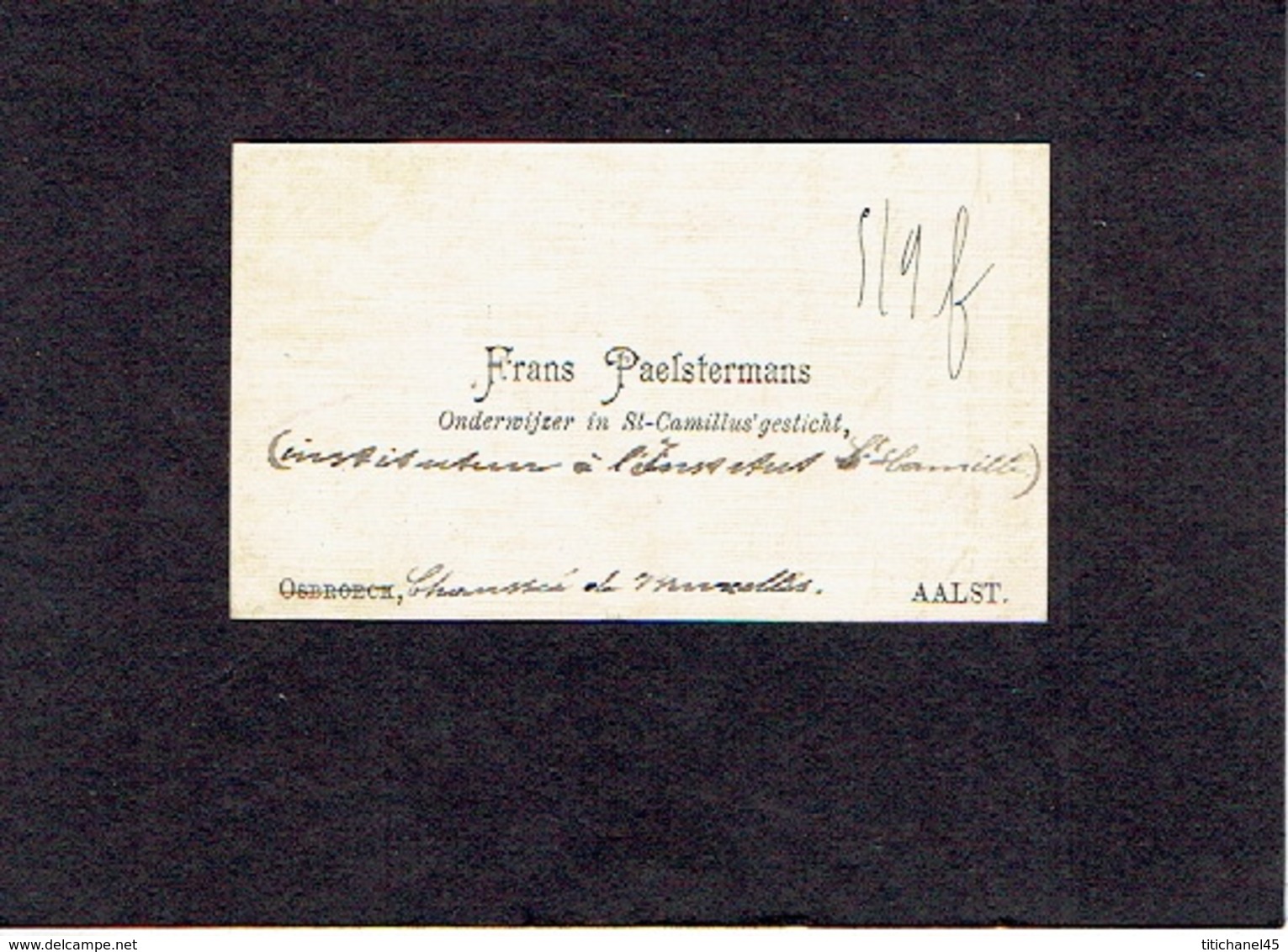 ACOZ 1905 - ANCIENNE CARTE DE VISITE - Raymond FONTAINE étudiant - Cartes De Visite