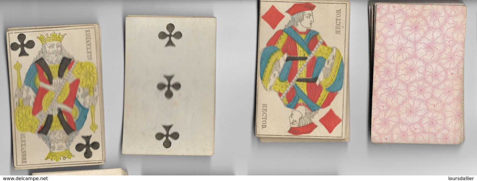 Jeu De 52 Cartes à Jouer Playing Cards Complet Pas De Jocker Date Du Jeu NAPOLEON III Filigrane Avec Tampon Decrêt  8 - Cartes à Jouer Classiques