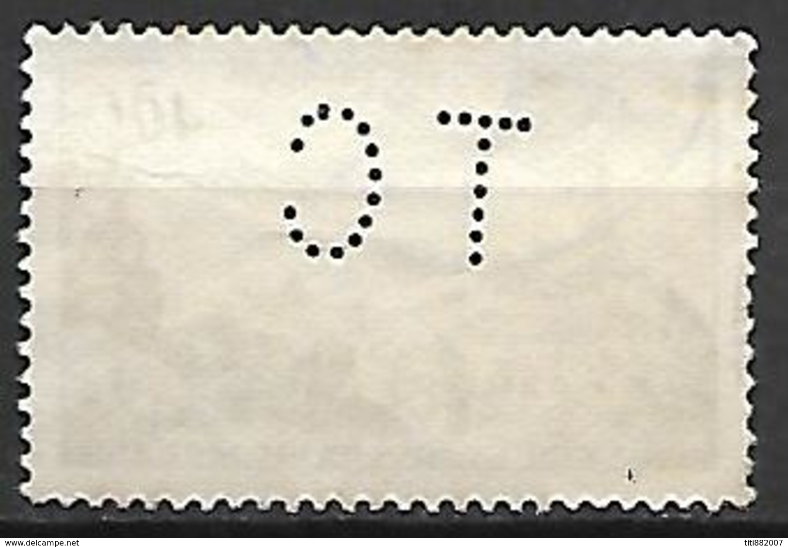 FRANCE   -   1951 .  Y&T N° 916 Oblitéré.   Perforé TC  /  Perfin  TC. - Perforadas