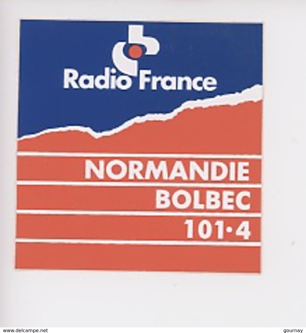 Bolbec Seine Maritime - Radio France Normandie Bolbec 101.4 (autocollant 9X9) - Radio