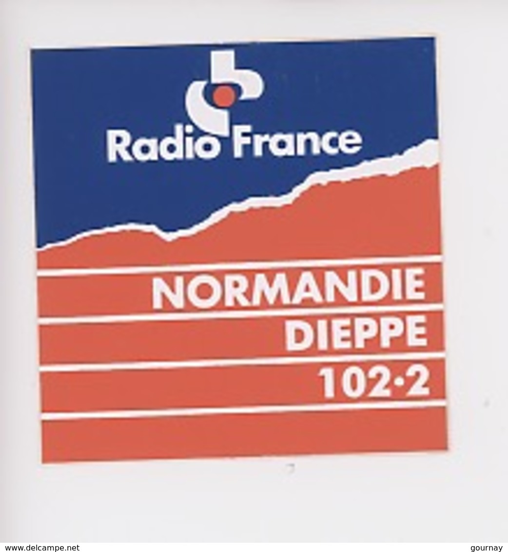 Radio France Normandie; Dieppe 102,2  (autocollant 9X9) - Radio