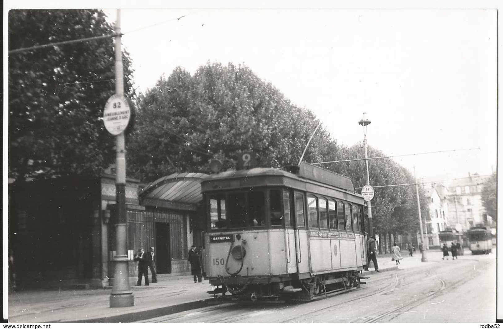 Photo - Tramway à Rouen - 76 Seine Maritime - Ligne 2 Pour Darnetal - Place De L'hôtel De Ville - Trains