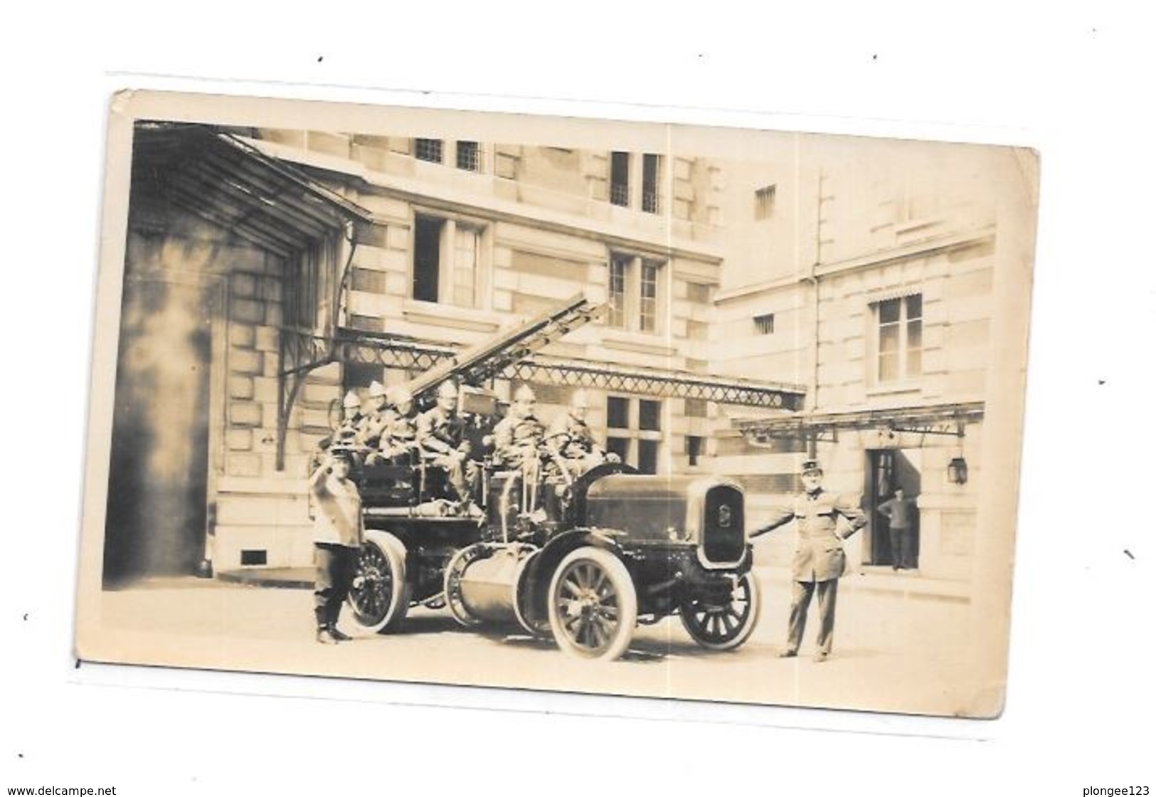 Photo Camion Sapeurs POMPIERS, - Sapeurs-Pompiers