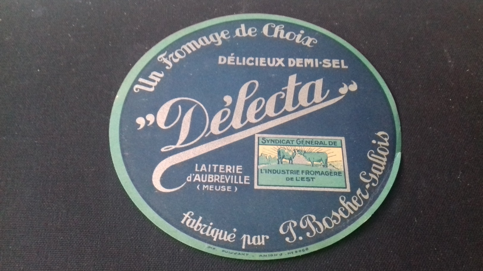 Etiquette De Fromage Delecta - Fromage