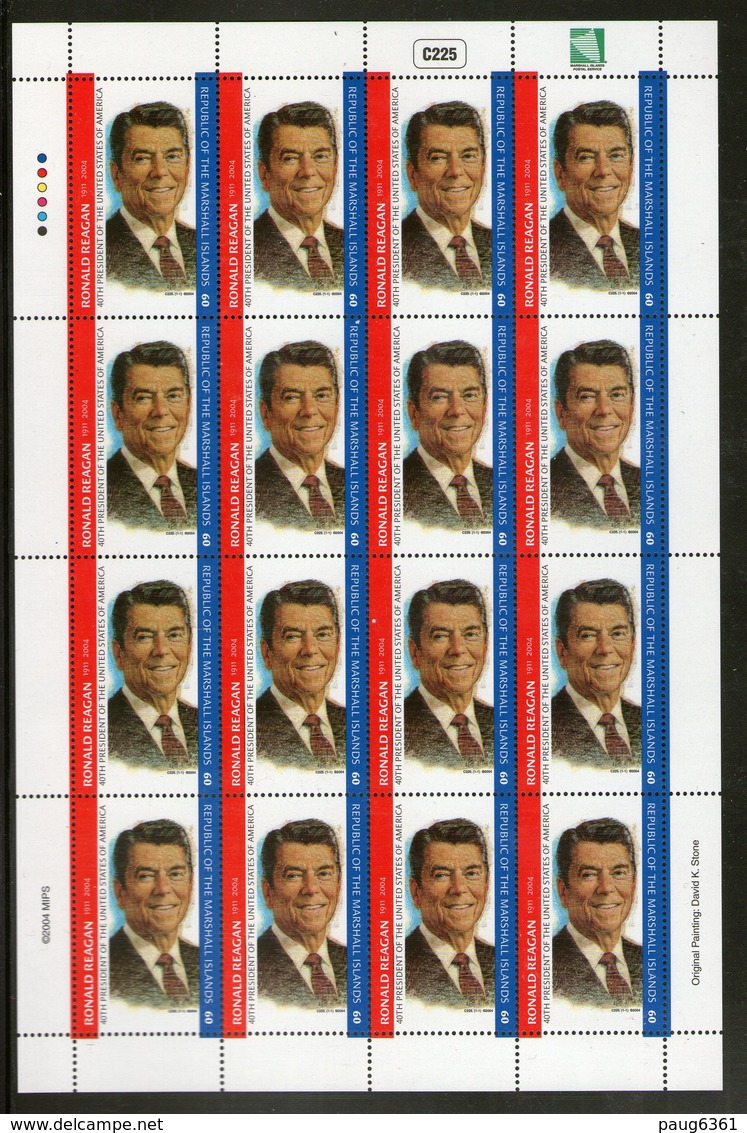 MARSHALL 2004 FEUILLET REAGAN  YVERT N°1714  NEUF MNH** - Marshall