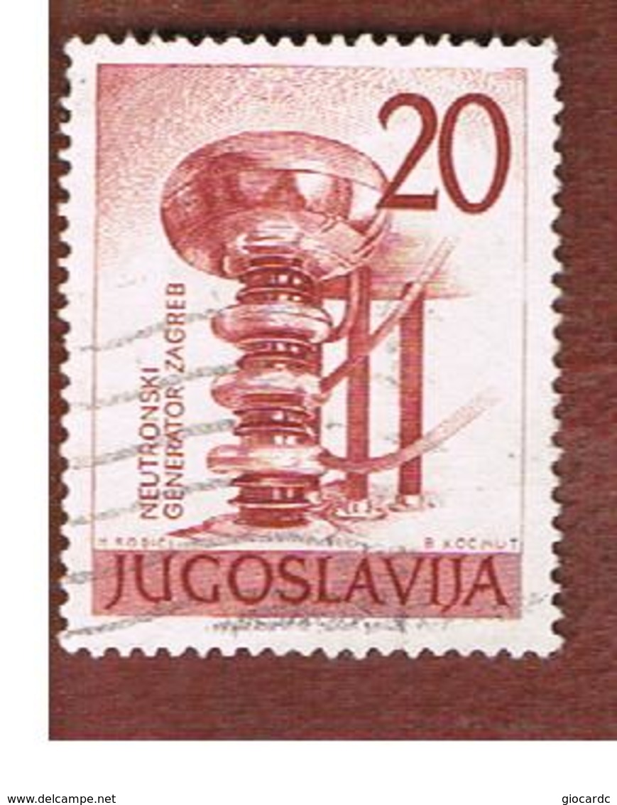 JUGOSLAVIA (YUGOSLAVIA)   - SG 967   -    1960  NUCLEAR ENERGY  -   USED - Usados
