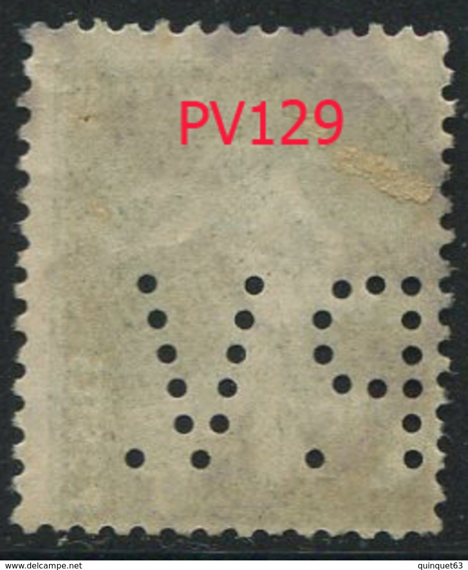 Perforé Semeuse 137 PV 129 Indice 6 - Autres & Non Classés