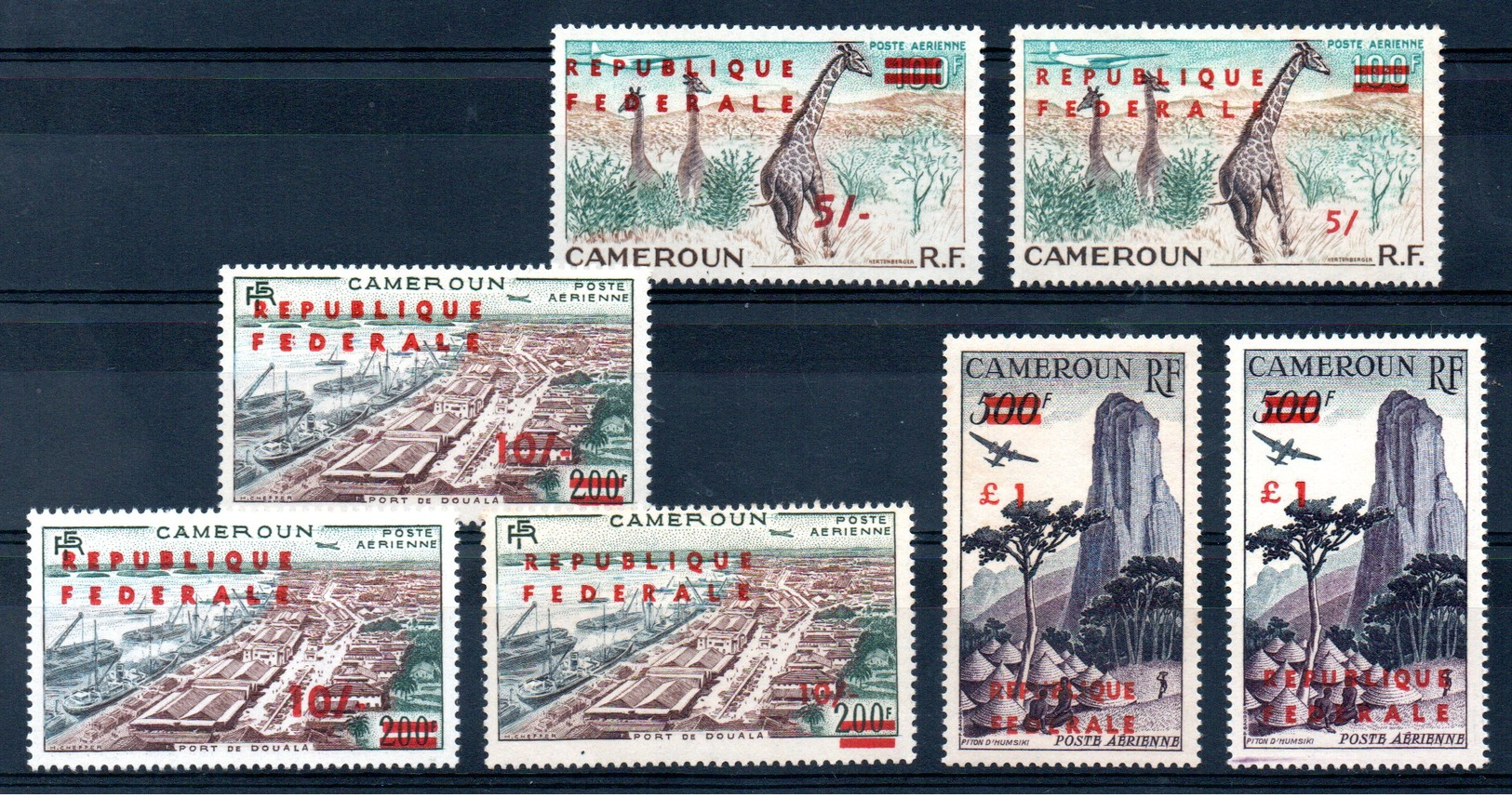 CAMEROUN - YT PA N° 49 à 51a - Neufs ** - MNH - Cote: 355,00 € - Cameroun (1960-...)