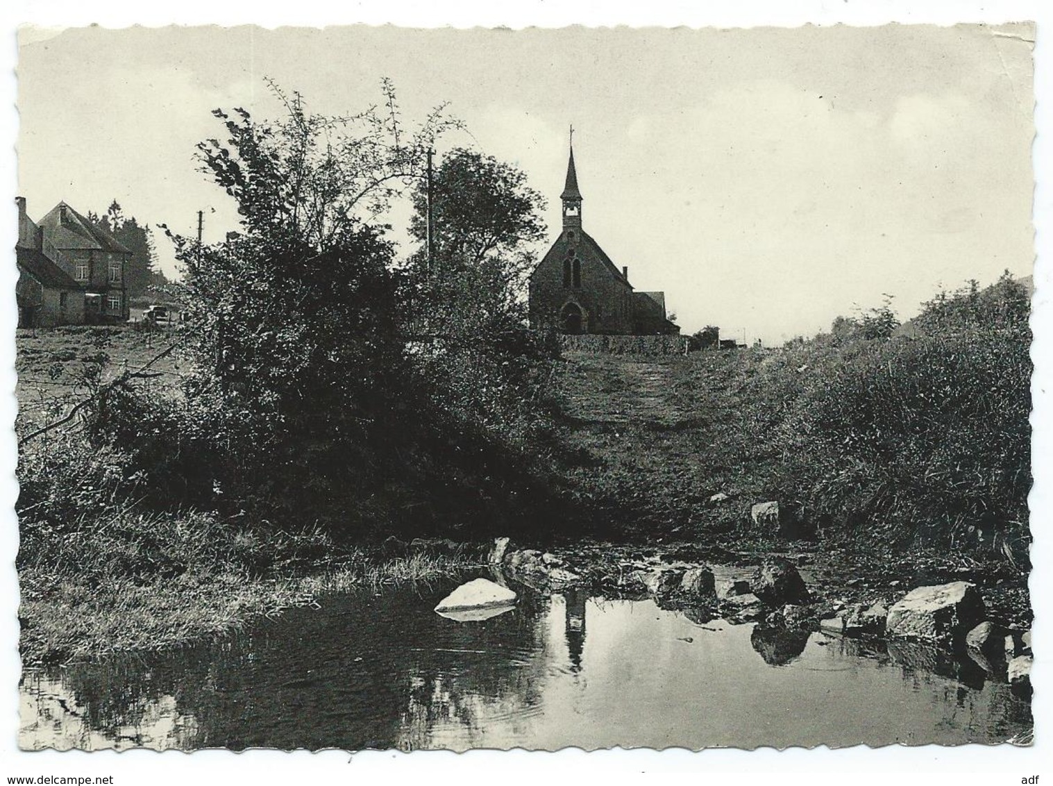 CPSM COUVIN, L'EGLISE DES BOIS, FONDS DE L'EAU DE COUVIN, PROVINCE DE NAMUR, BELGIQUE - Couvin