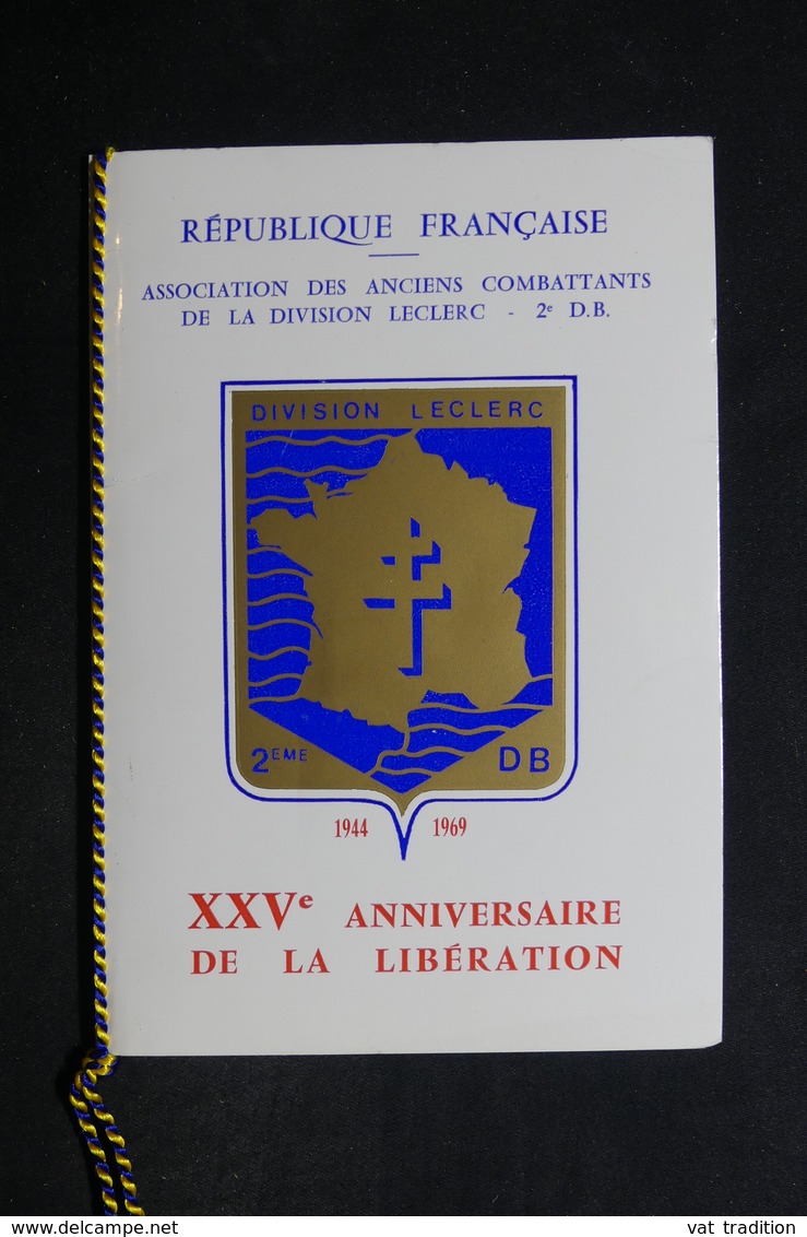 FRANCE - Document Philatélique Du XXV E Anniversaire De La Libération , Division Leclerc , 1969 - L 29126 - 1961-....