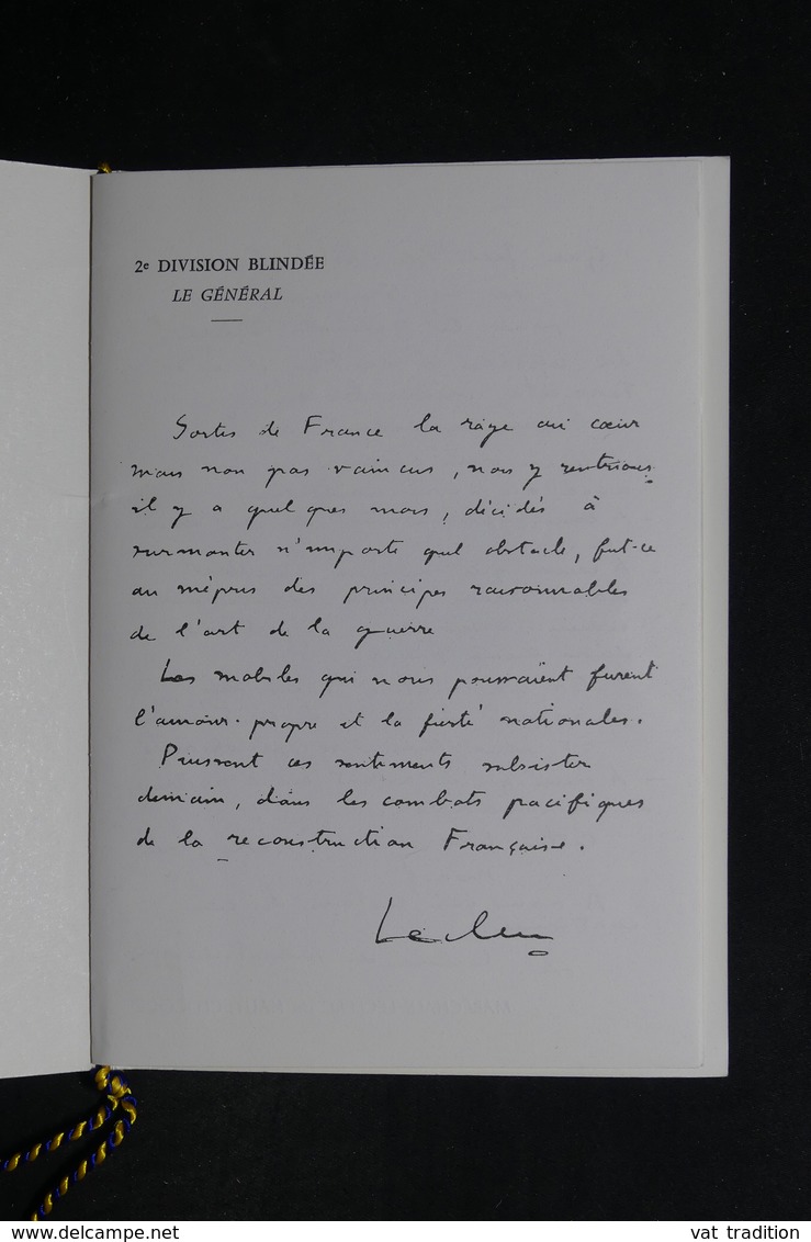 FRANCE - Document Philatélique Du XXV E Anniversaire De La Libération , Division Leclerc , 1969 - L 29126 - 1961-....