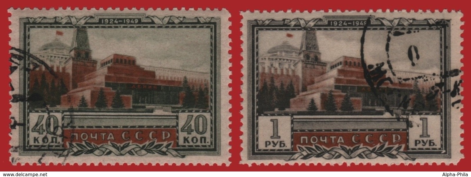 Russia / Sowjetunion 1949 - Mi-Nr. 1314-1315 A Gest / Used - Usati