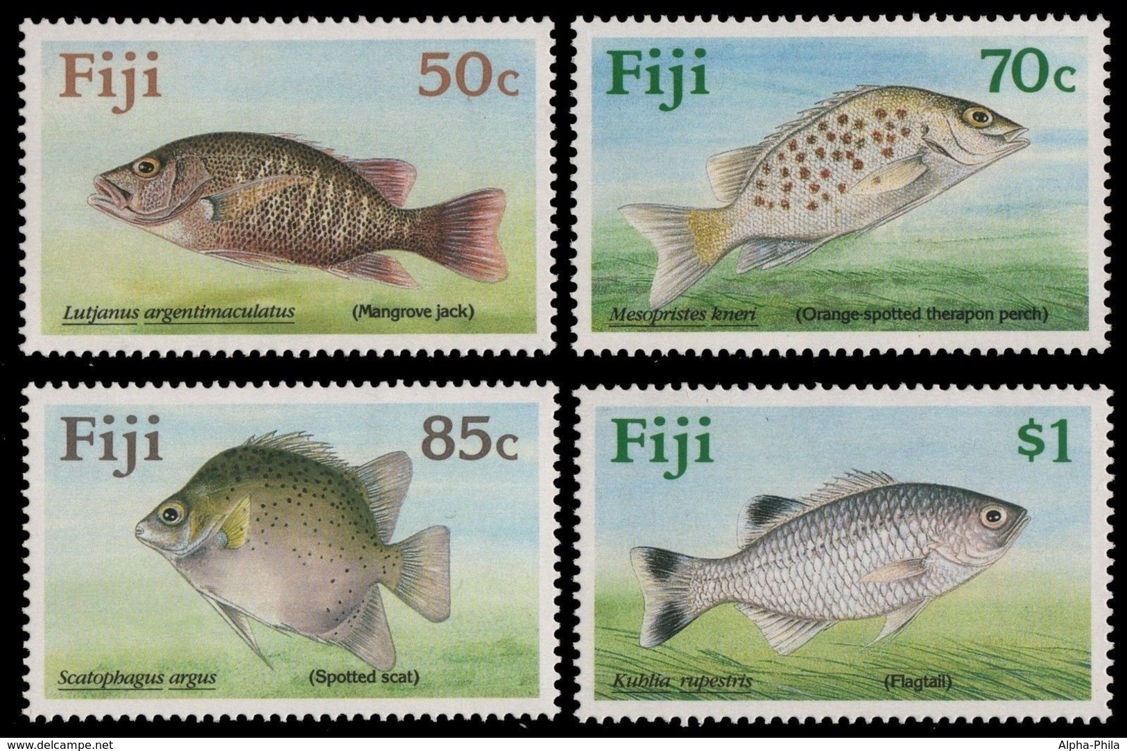 Fidschi 1990 - Mi-Nr. 614-617 ** - MNH - Fische / Fish - Fiji (1970-...)