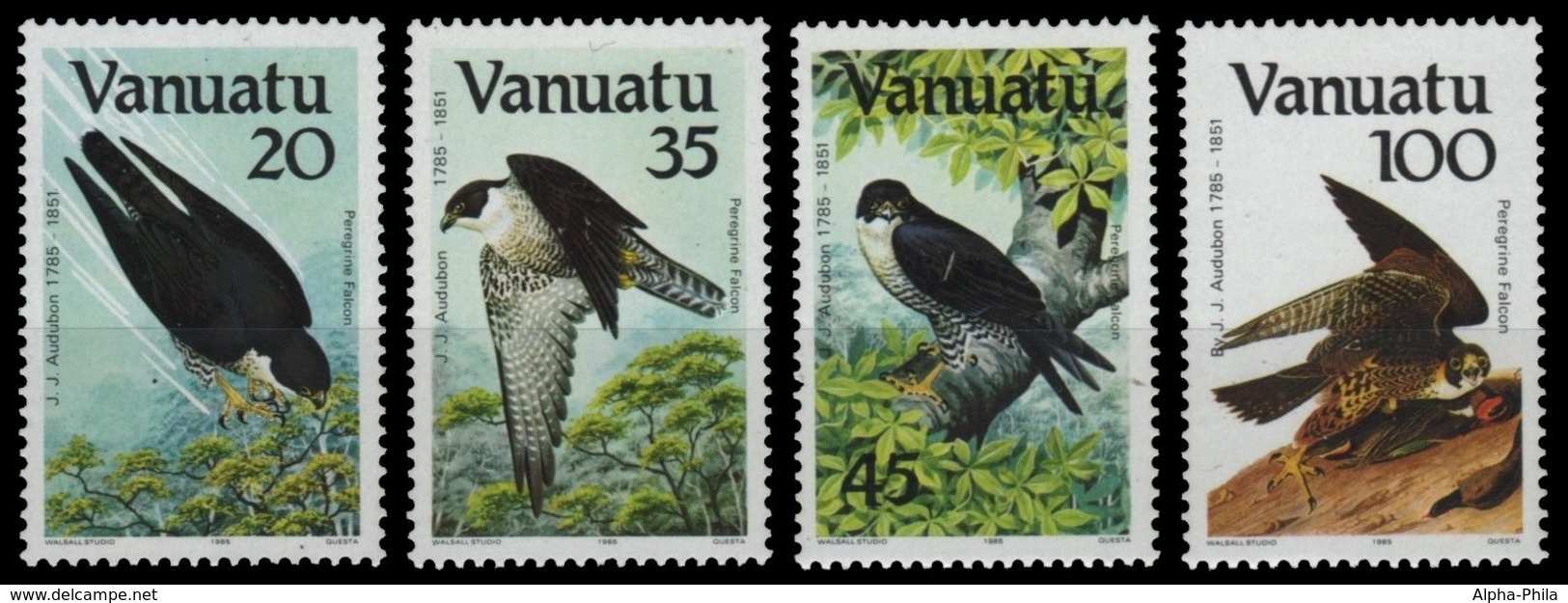 Vanuatu 1985 - Mi-Nr. 694-697 ** - MNH - Vögel / Birds - Audubon - Vanuatu (1980-...)