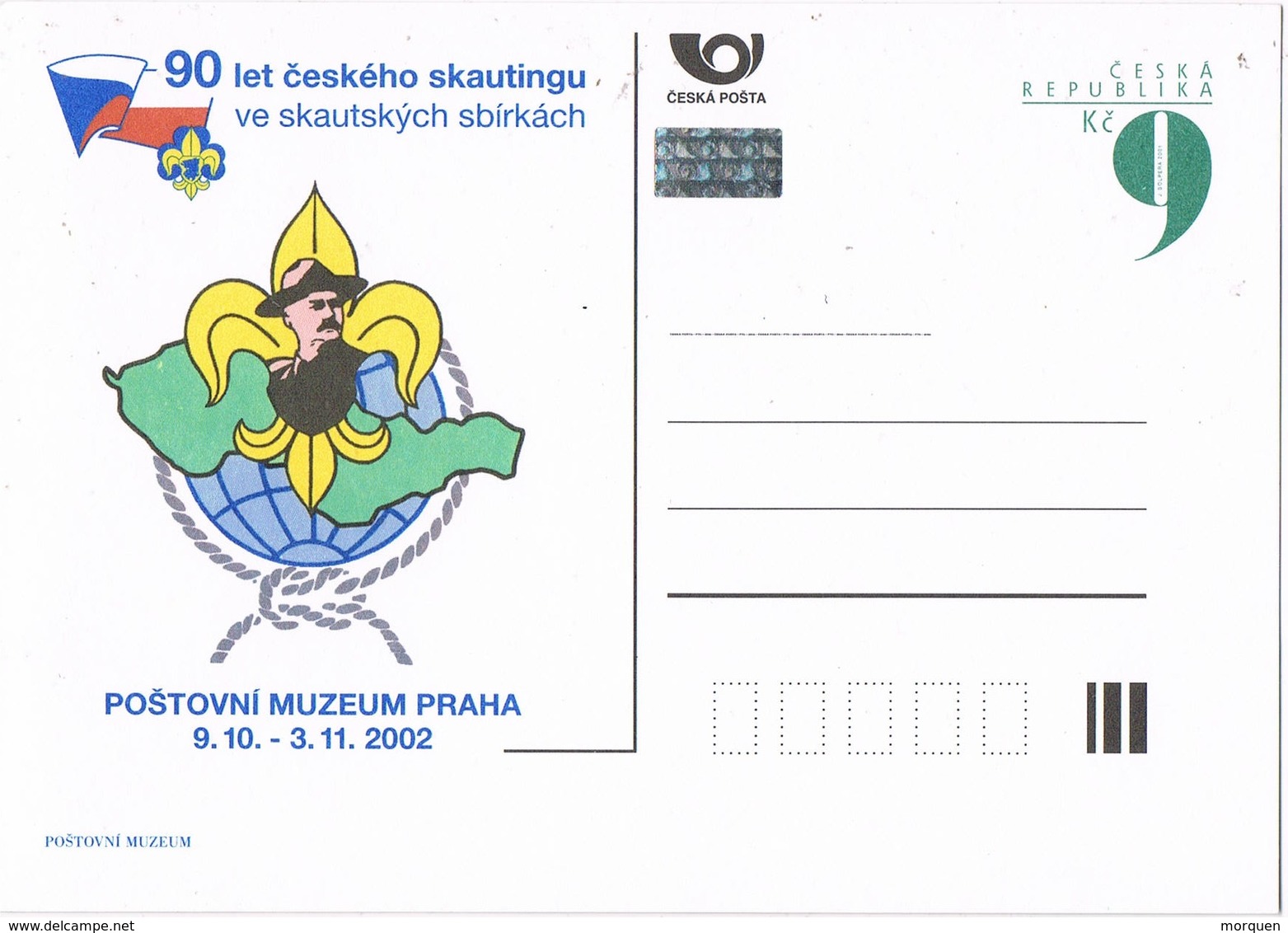 32658. Entero Postal Republica CHECA 2002. Theme SCOUT. 90 Let Ceskeho Skautingu - Cartoline Postali