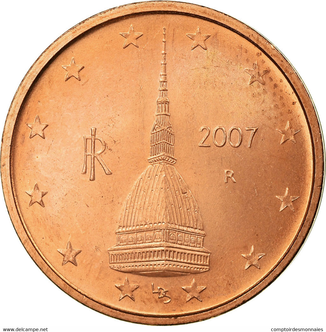 Italie, 2 Euro Cent, 2007, SUP, Copper Plated Steel, KM:211 - Italie