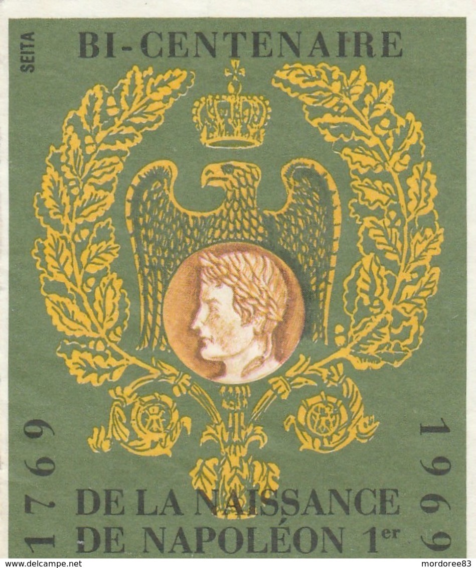 ETIQUETTE BOITE D ALLUMETTES SEITA -NAPOLEON BI CENTENAIRE NAISSANCE -                                       TDA103A - Matchbox Labels