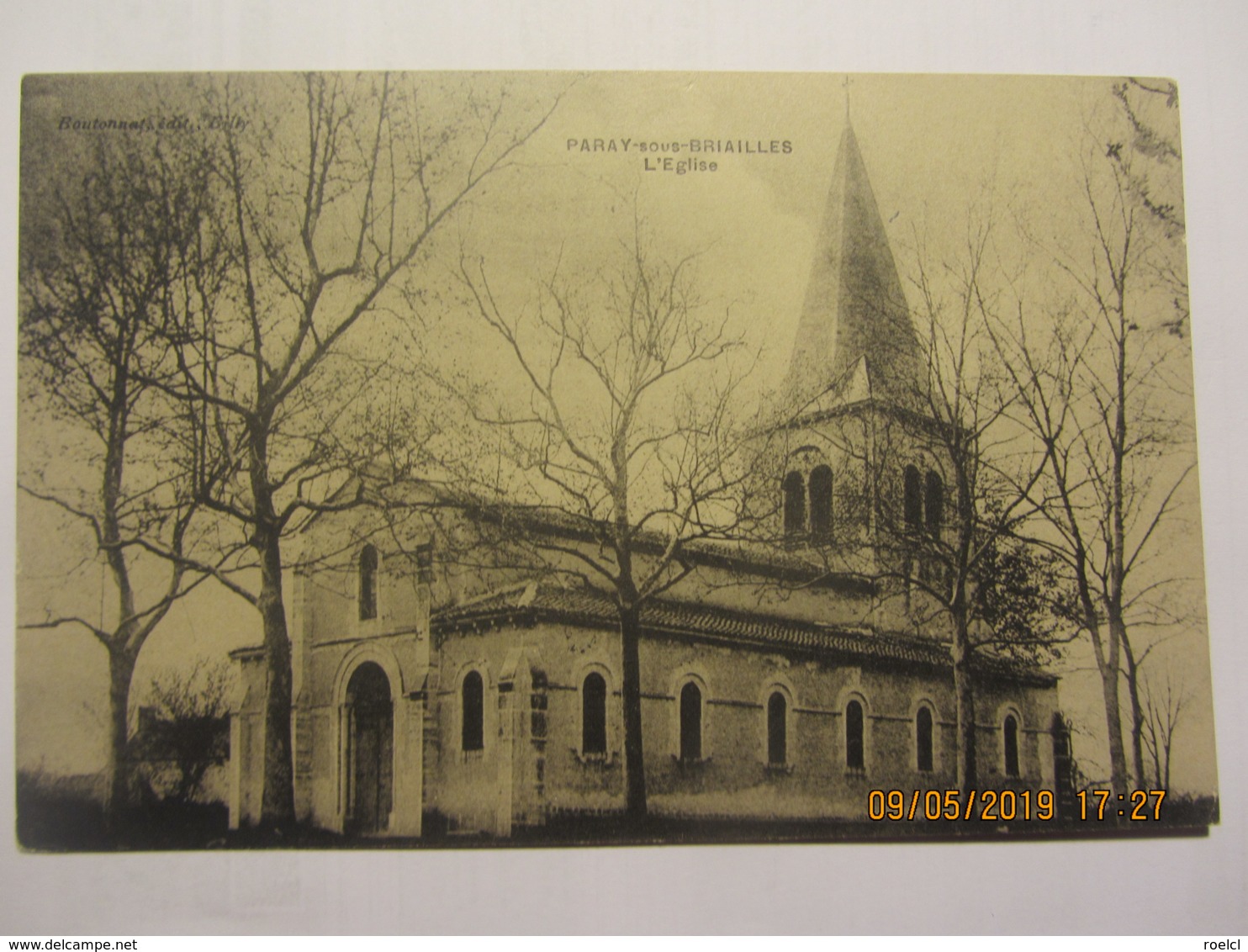 Cpa PARAY SOUS BRIAILLES (03 L'église - Other & Unclassified