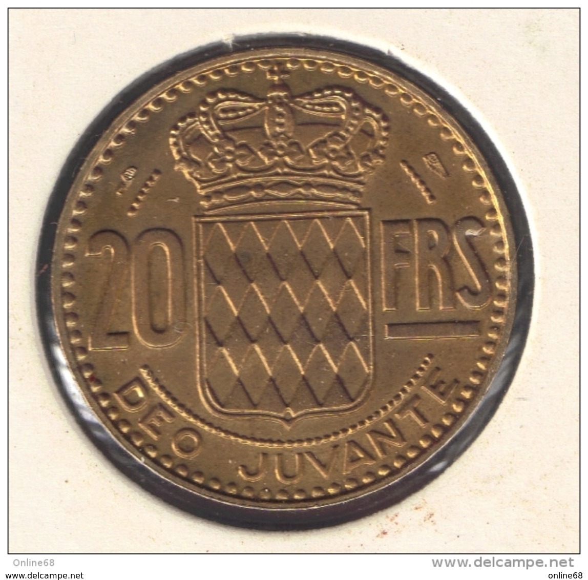 MONACO LOT MONNAIES 3 COINS 1 Fr 1966 10 Frs 1946 20 Frs 1951 - 1949-1956 Anciens Francs