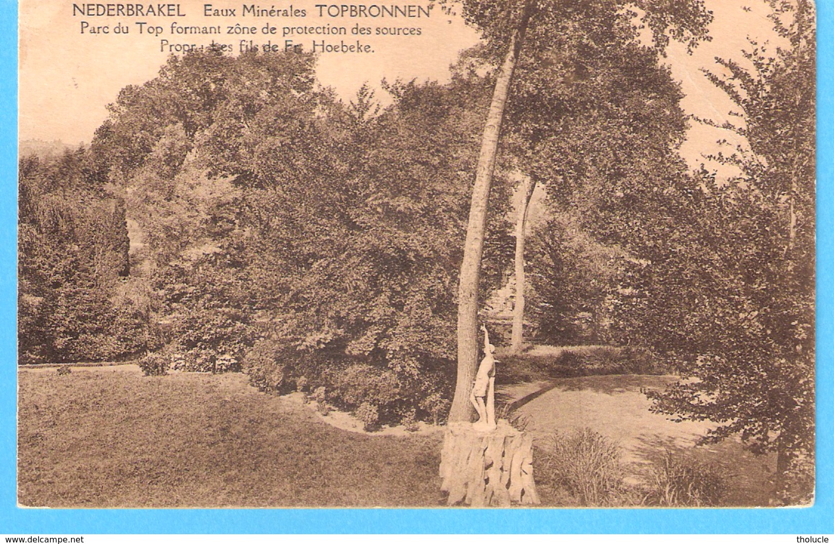 Nederbrakel-Brakel-1925-Top-Bronnen-Eaux Minérales--Topbronnen-Parc-Timbre COB 195 Roi Albert 1er Type Houyoux - Brakel