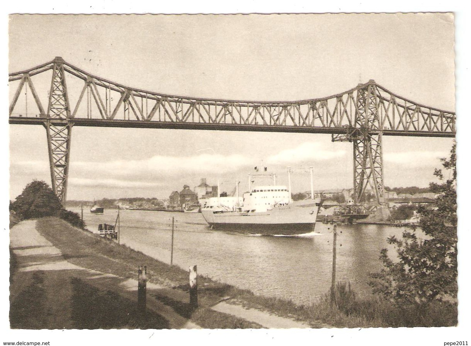 Deutschland - Rendsburg - Hochbrücke Mit Schwebefähre - Schiff - Ship - Rendsburg