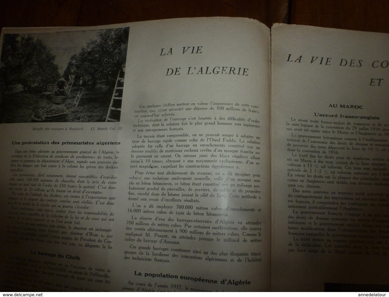 1937 LCCI :Maroc (Le Chef des Cavaliers du Sultan); Femmes de Massengua;Savorgnan de Brazza; St-Pierre de la Réunion;etc