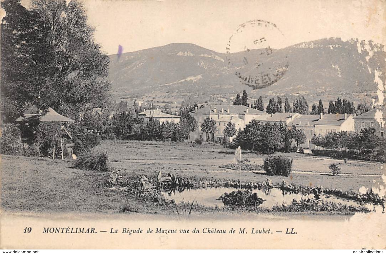 Montélimar     26   La Bégude De Mazenc Vue Du Château De M.Loubet   ( Grattée Côté Vue Voir Scan) - Montelimar