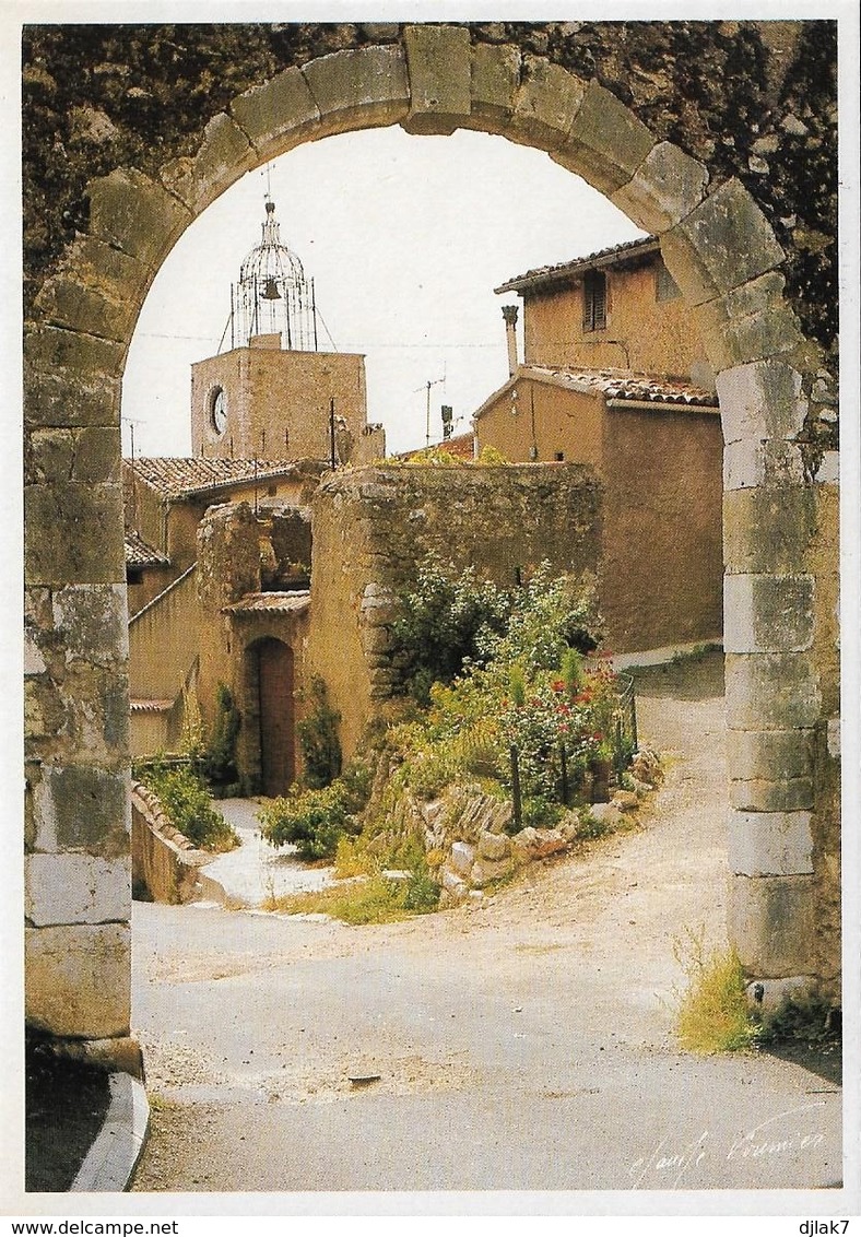 83 Aups Le Campanile Dans La Vieille Ville (2 Scans) - Aups