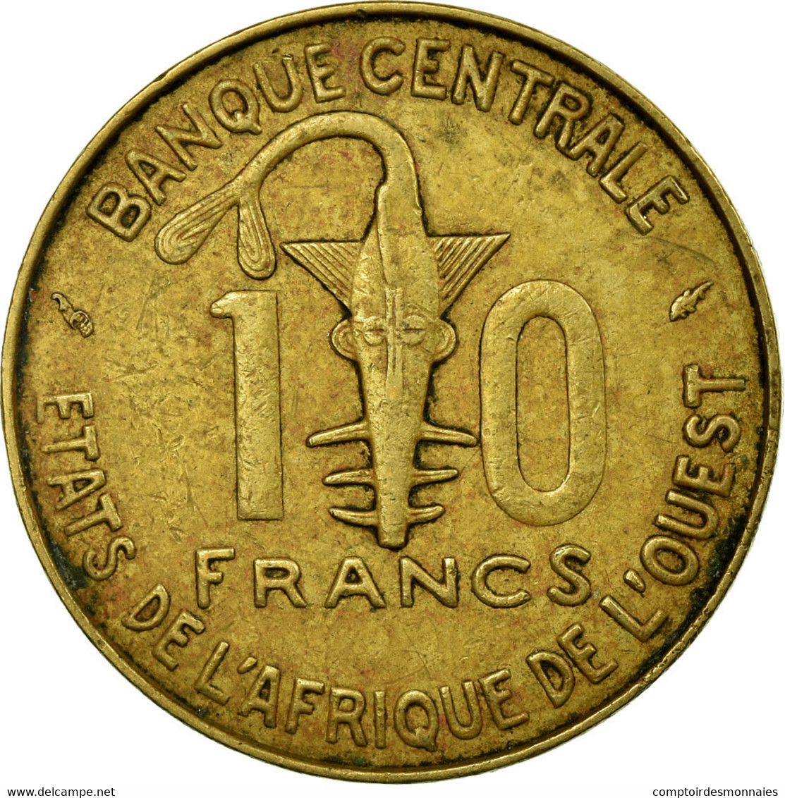 Monnaie, West African States, 10 Francs, 1979, Paris, TB+ - Costa D'Avorio