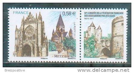 France 2011 - Cathédrale De Metz / Cathedral Of Metz - MNH - Chiese E Cattedrali